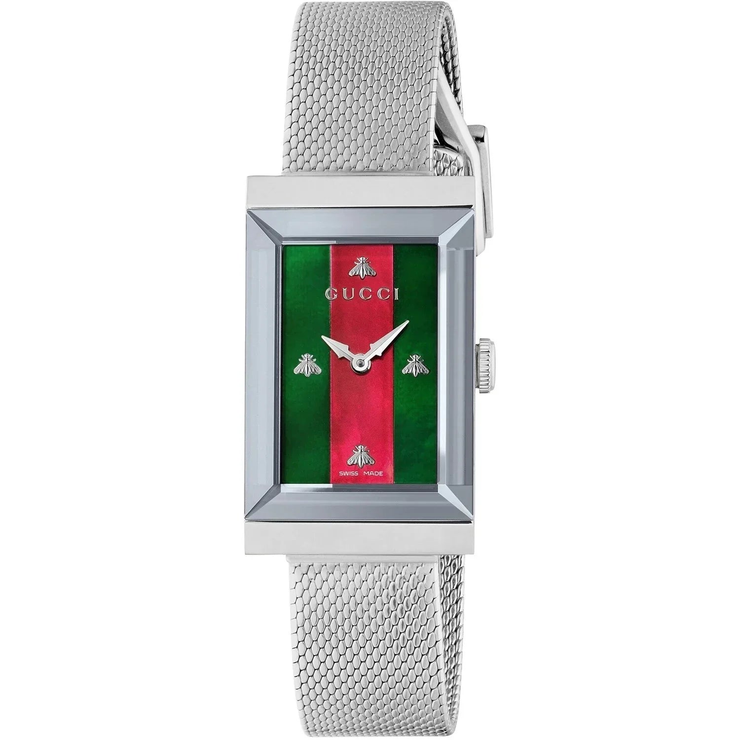 Gucci YA147401 Ladies G-Frame Silver Watch