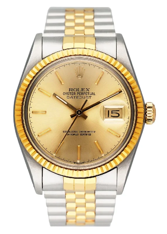 Rolex Datejust 16013 Champagne Dial Mens Watch