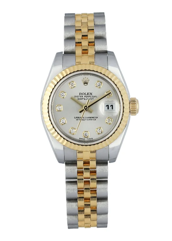 Rolex Datejust 179173 Diamond Dial Ladies Watch