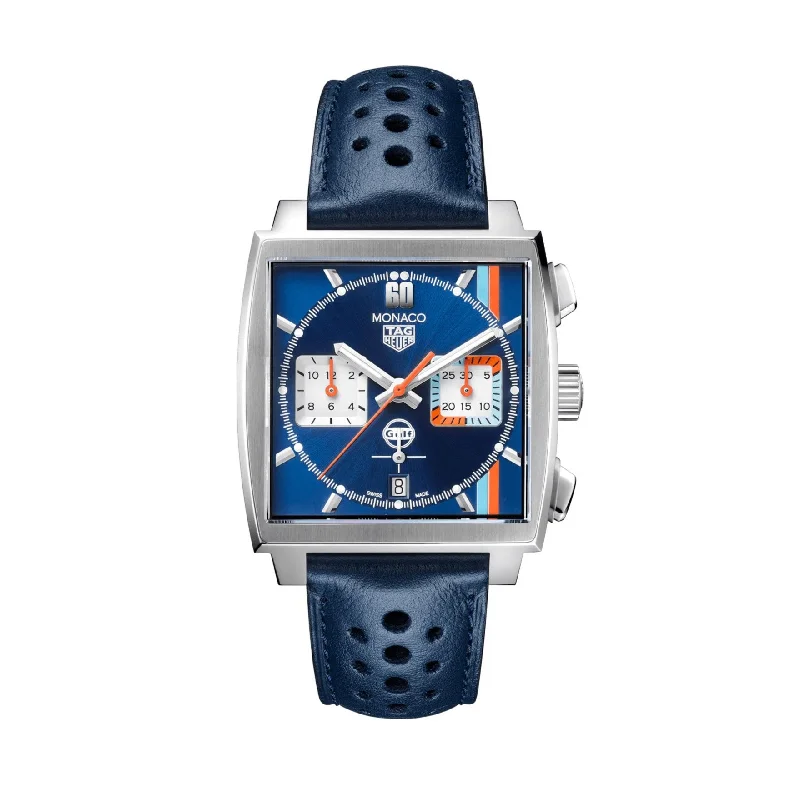 Tag Heuer Monaco Men's Blue Gulf Special Edition Chronograph Watch