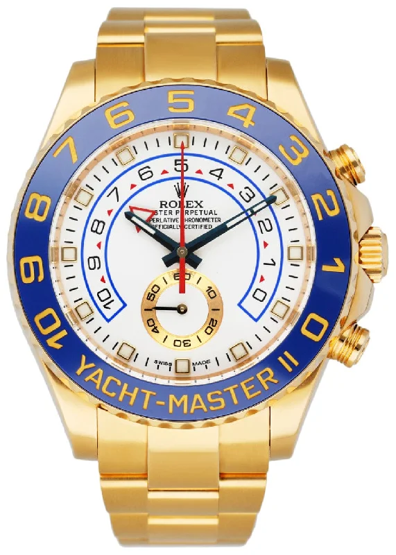 Rolex Yacht-Master II 116688 18K Yellow Gold Mens Watch Box Papers