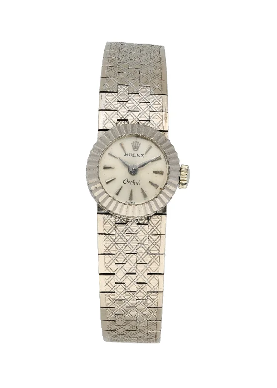 Rolex Orchid Vintage18K White Gold Ladies Watch