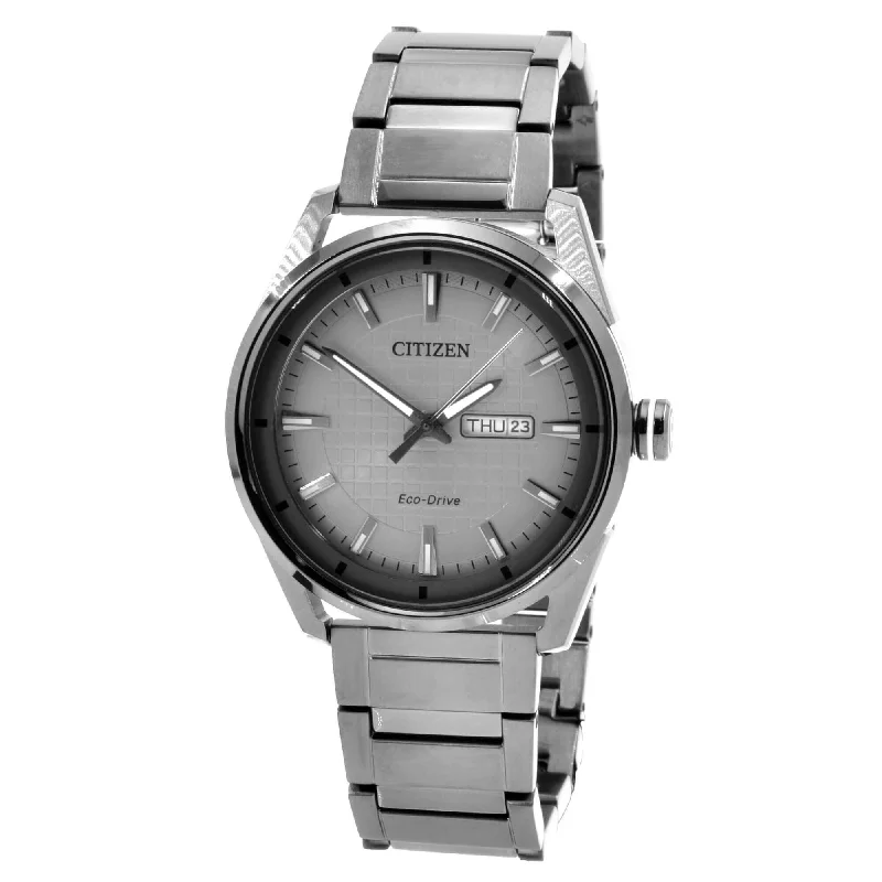 Citizen Men's Eco Drive Watch - Drive Grey Dial Bracelet | AW0087-58H