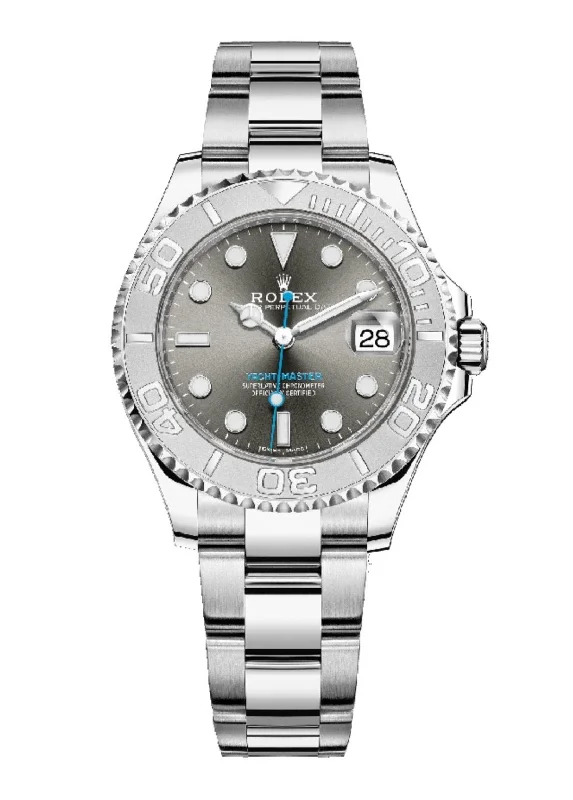 Rolex Yacht-Master 37 37mm Rhodium Dial 268622 Steel with Platinum Bezel