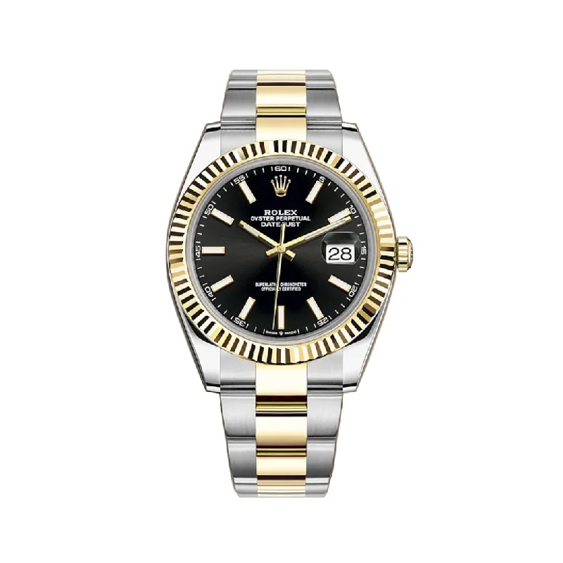 41mm Steel & Yellow Gold Black Index Dial Oyster Bracelet