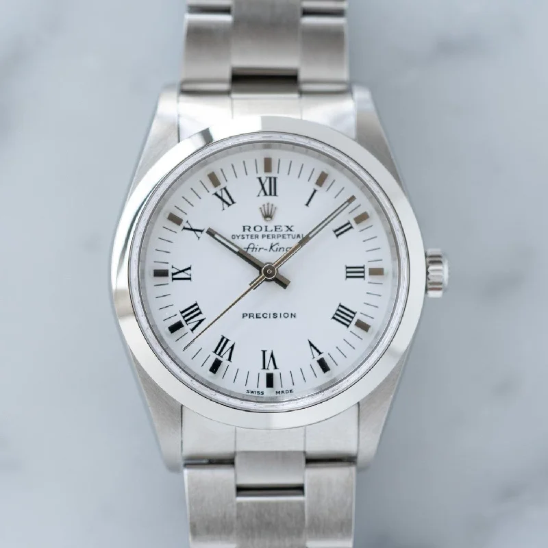 ROLEX Air-King 14000M White Roman Dial