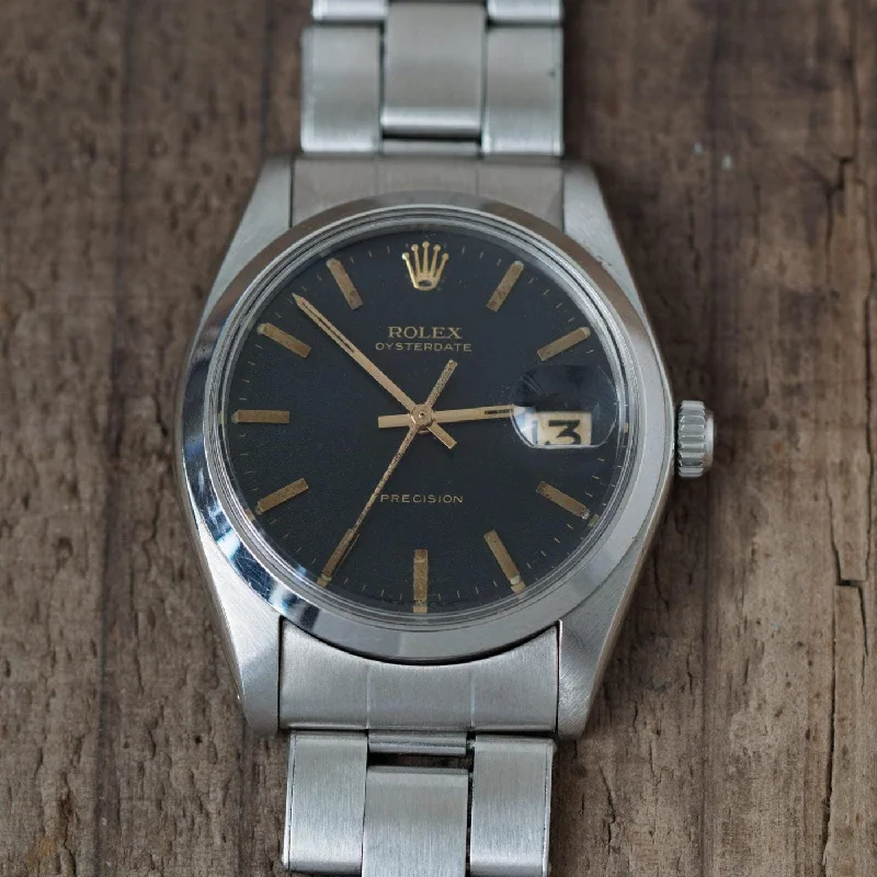 ROLEX Oysterdate Precision 6694 Black Dial