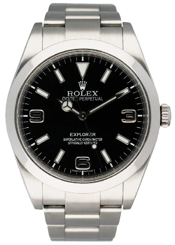 Rolex Explorer 214270 Black Dial Mens Watch Box & Papers