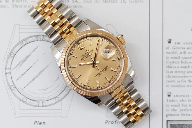 SOLDOUT: 2008/09 Rolex Datejust Champagne Dial 116233