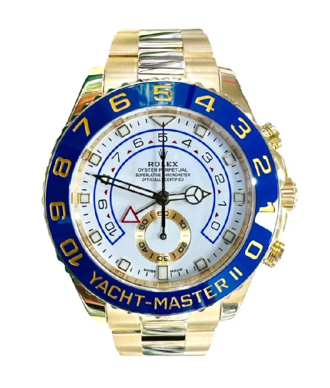 Rolex Yacht-Master II 116688 18K Yellow Gold Mercedes Hands 44 Box and Papers MINT