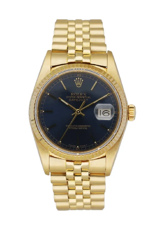 Rolex Datejust 16018 18K Yellow Gold Men's Watch