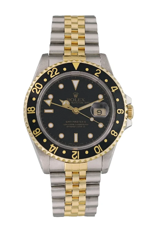 Rolex Oyster Perpetual Date GMT Master ll 16713 Mens Watch