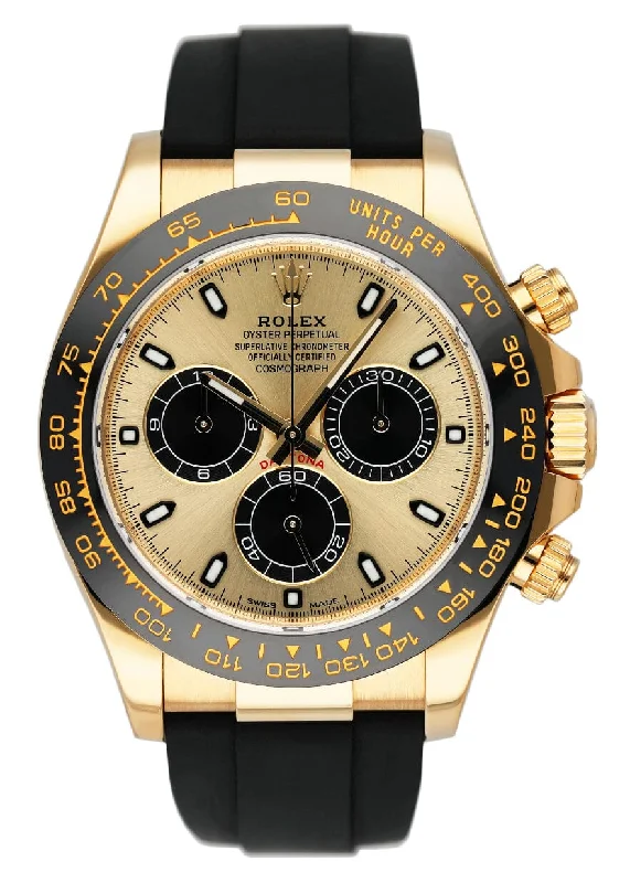 Rolex Daytona 116518LN 18K Yellow Gold Mens Watch Box Papers