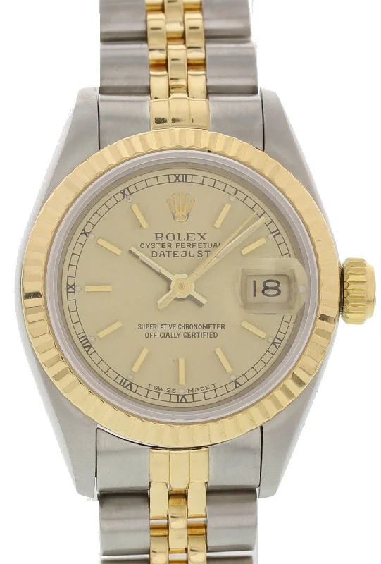 Ladies Rolex Oyster Perpetual Datejust 69173 w/ Papers