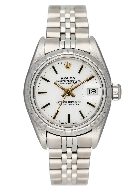 Rolex Datejust 69190 White Dial Ladies Watch