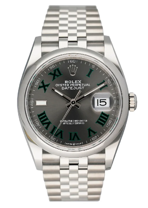 Rolex Datejust Wimbledon 126200 Mens Watch Box Papers