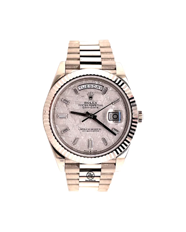 Rolex Day-Date 40 228239 Meteorite Diamond Dial Box and Papers 2020 PreOwned