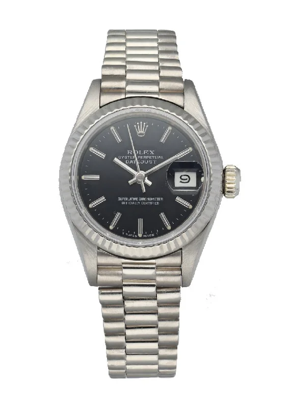 Rolex Datejust 69179 White Gold Ladies Watch Box & Papers