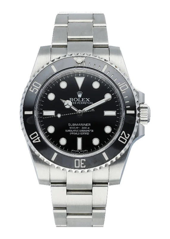 Rolex Submariner No Date 114060 Ceramic Bezel Mens Watch