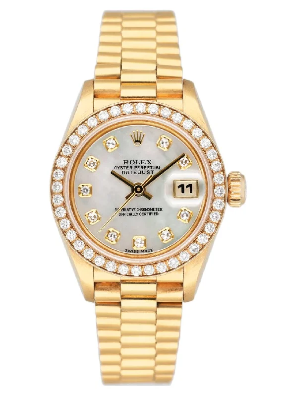 Rolex Datejust 69138 Diamond MOP Dial Ladies Watch