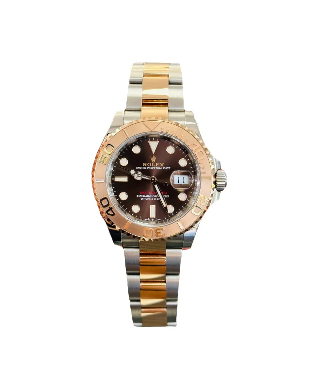 Rolex Yacht-Master 40 126621 EveryRose And Steel Chocolate Dial PreOwned Box and Papers