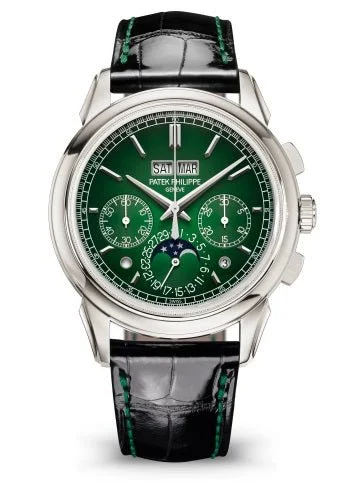 Patek Philippe Perpetual Calendar Chronograph Grand Complications Platinum Green Dial 5270P-0014