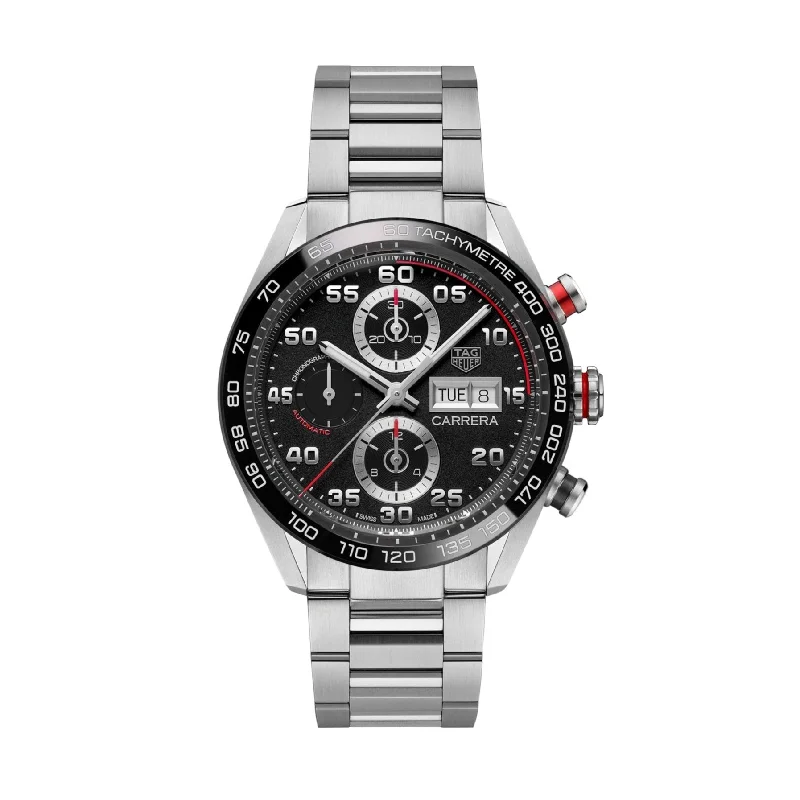 Tag Heuer Carrera Men's Black Chronograph Watch CBN2A1AA.BA0643