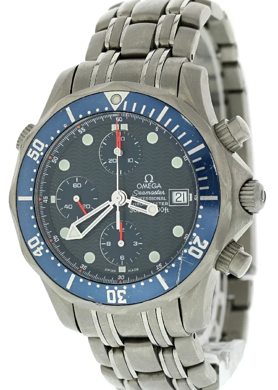 Omega Seamaster Chronograph 2298.80.00 Titanium Mens Watch