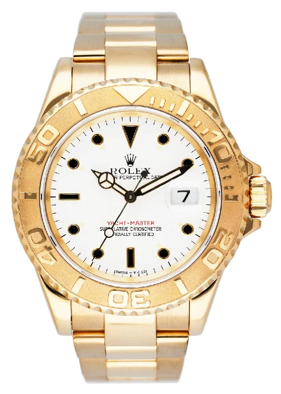 Rolex Yacht Master 16628 18K Yellow Gold Mens Watch