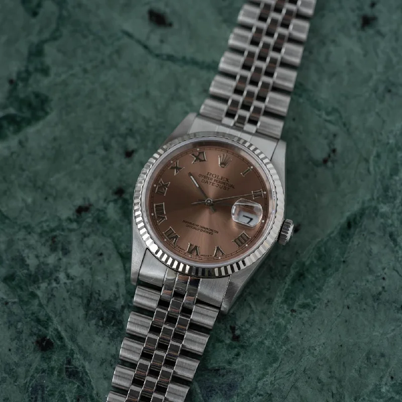 ROLEX Oyster Perpetual Datejust 16234 Salmon Dial