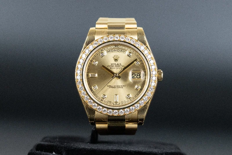 Rolex<br>218348 DayDate II Diamond Dial Diamond Bezel (New Old Stock)