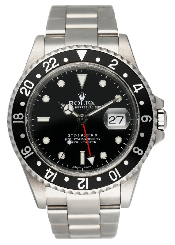 Rolex GMT Master II 16710 Stainless Steel Mens Watch