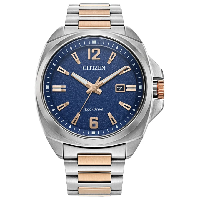 CITIZEN MEN ECO WR100 SSTPG BRAC BLUE AW1726-55L