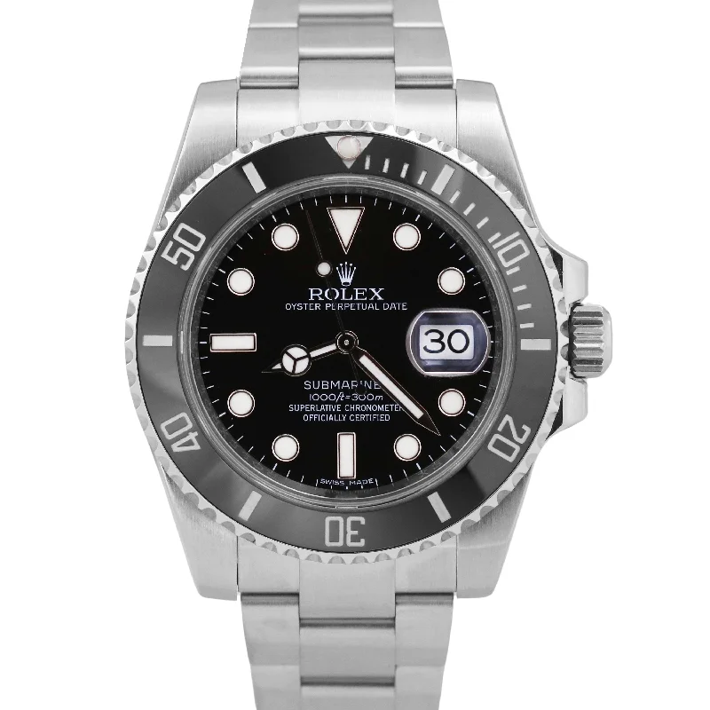 MINT PAPERS Rolex Submariner Date Steel Steel BLACK Ceramic 40mm 116610 LN BOX