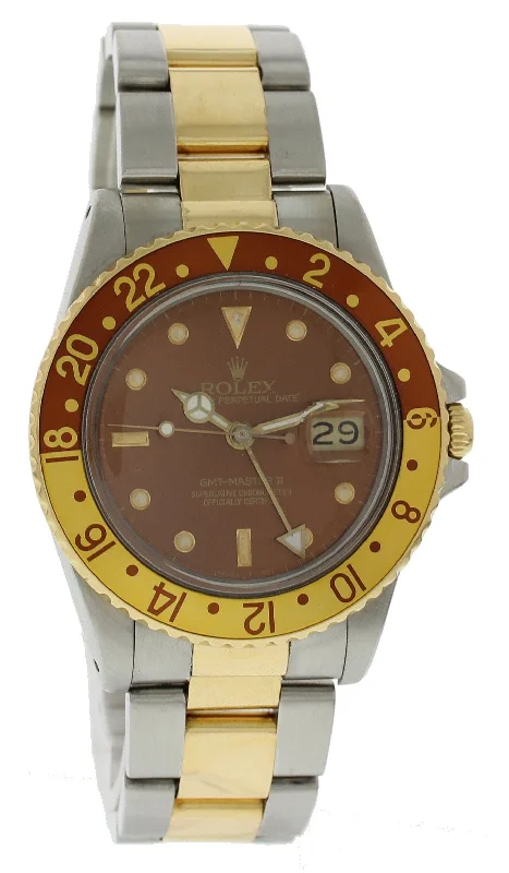 Rolex Oyster Perpetual Date GMT Master II 16753 Root Beer