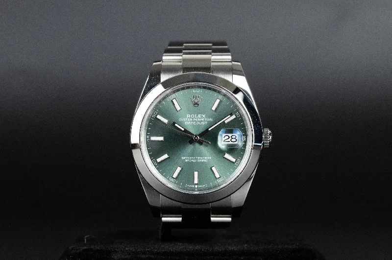 Rolex<br>126300 Datejust 41 Mint Green Dial