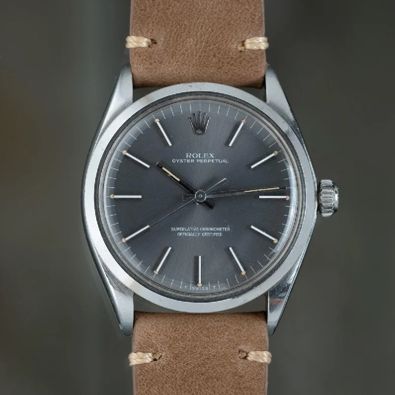 ROLEX Oyster Perpetual 1002 Grey Dial 1960s