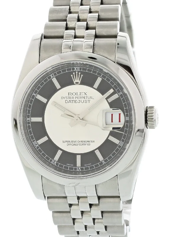 Rolex Oyster Perpetual Datejust 116200 Tuxedo Dial Men's Watch