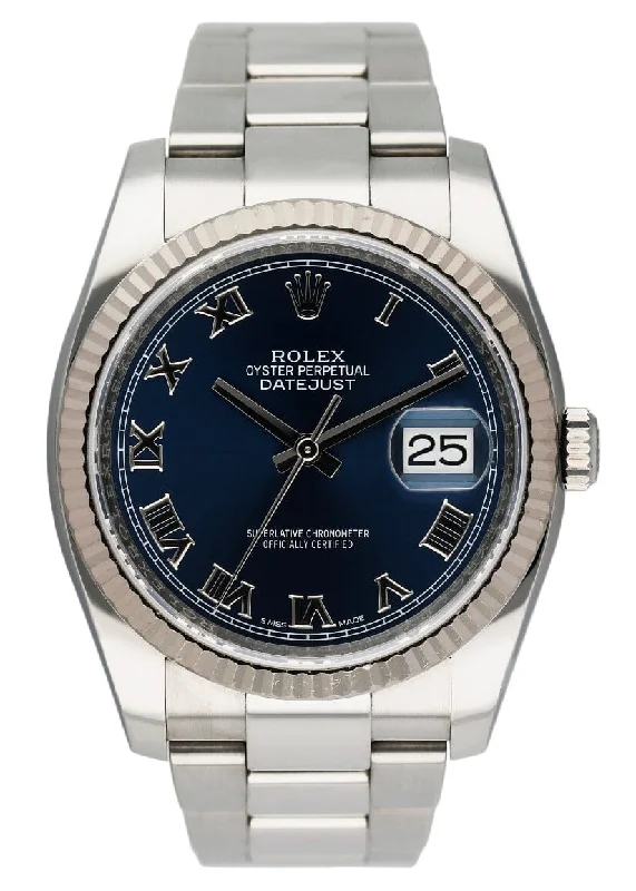 Rolex Datejust 116234 Blue Dial Mens Watch