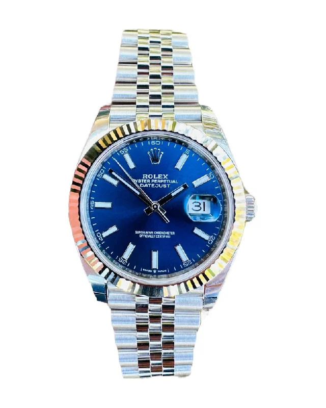 Rolex DateJust 41 126334 Blue Stick Jubilee Steel Unworn Box and Papers