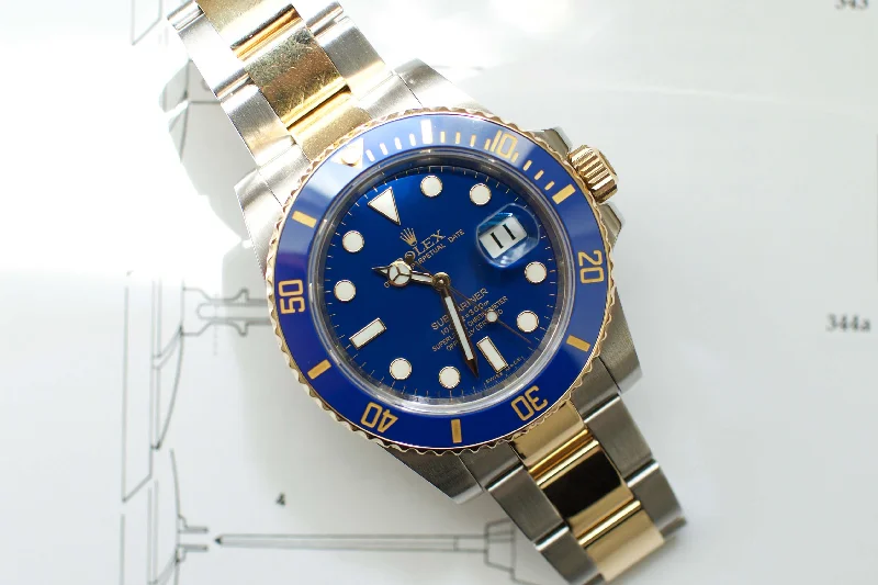 SOLD OUT: Rolex Two-Tone Submariner M116613LB - Serviced by Rolex January 2021