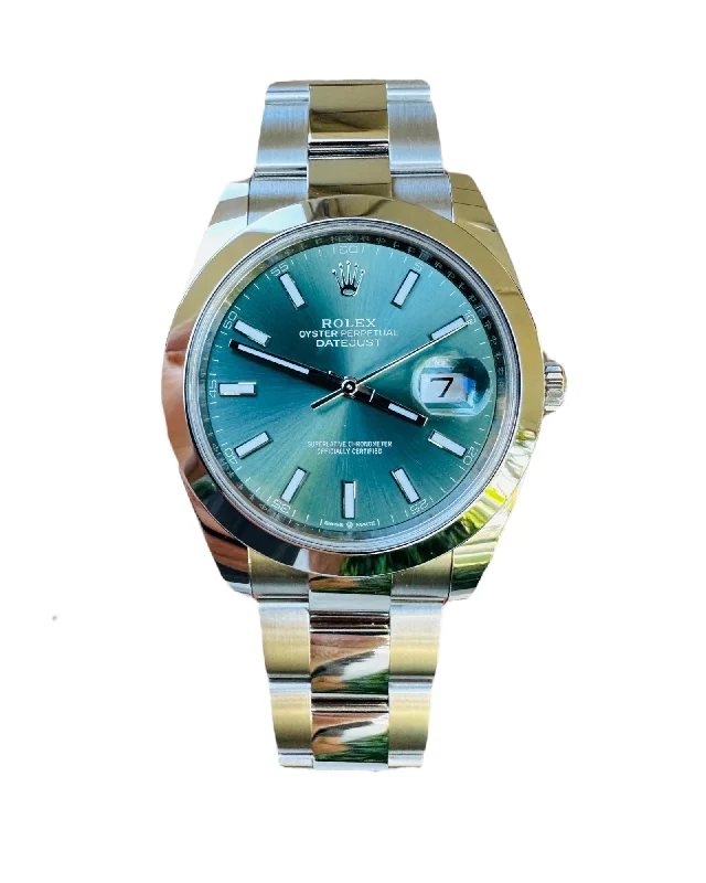 Rolex DateJust 41 Mint Green Dial 126300 PreOwned