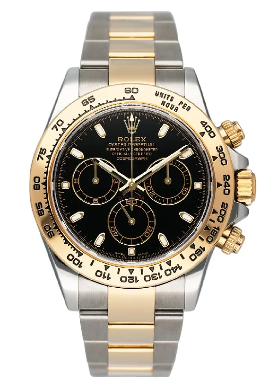 Rolex Daytona 116503 Two Tone Black Dial Mens Watch