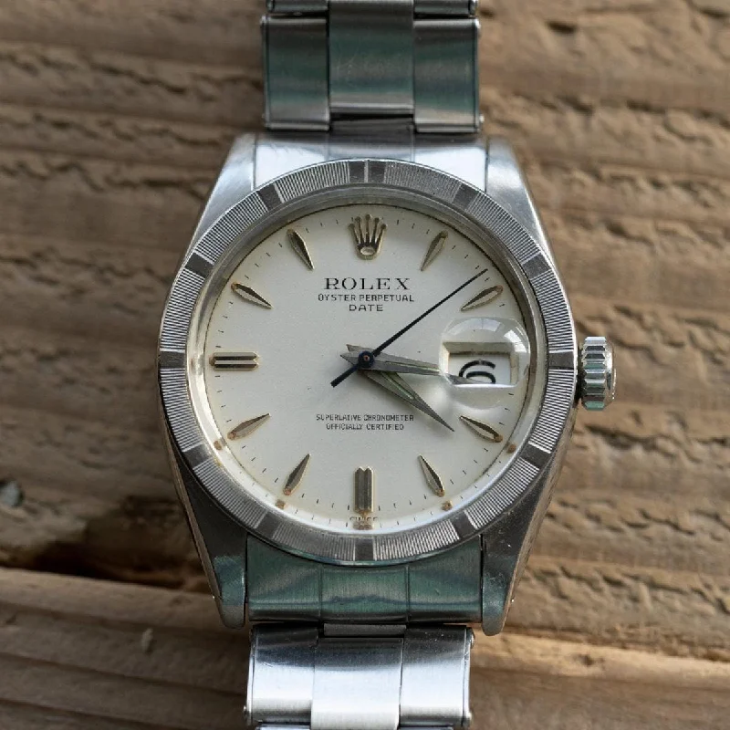 ROLEX Oyster Perpetual Date 1501 BIG LOGO 1960s