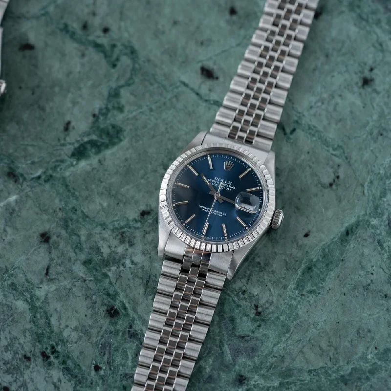 ROLEX Oyster Perpetual Datejust 16030 Blue 1980s