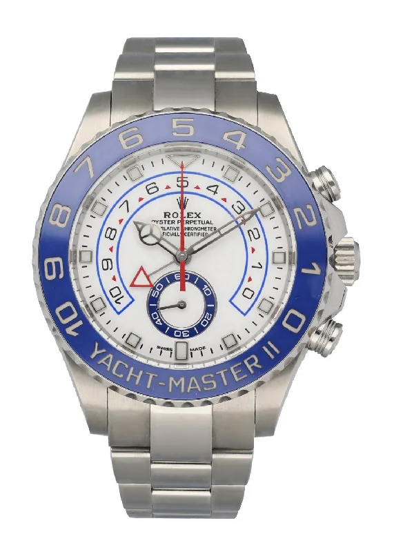 Rolex Yacht-Master II Steel Blue Ceramic Bezel 116680 Mens Watch.