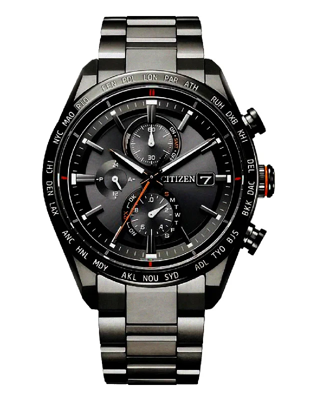 Citizen Attesa Radio Controlled Eco-Drive Titanium Watch AT8185-62E