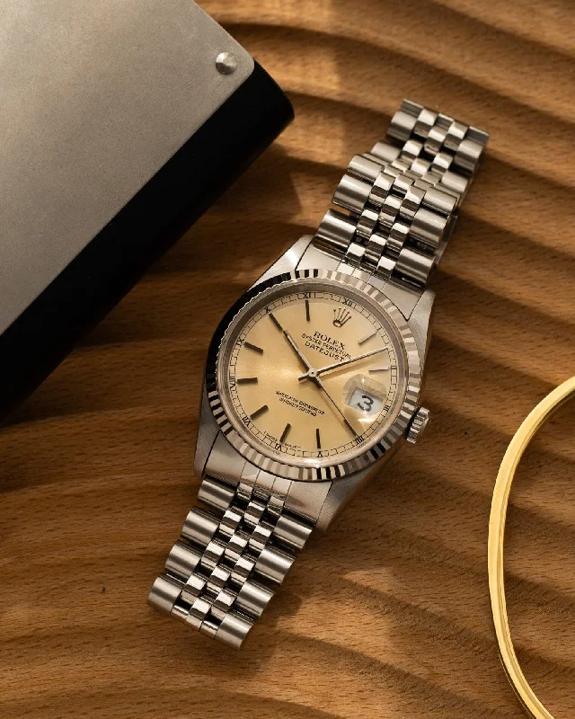 Rolex Datejust 16234 Silver Patina Dial