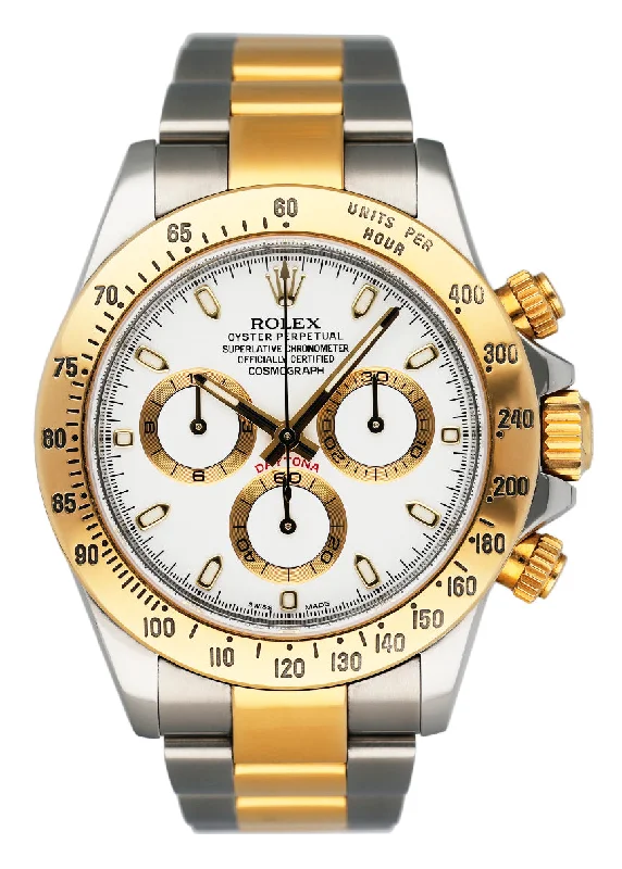 Rolex Daytona 116523 White Dial Two-Tone Mens Watch