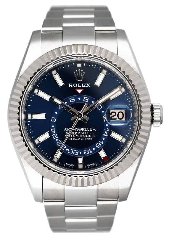 Rolex Sky Dweller 326934 Blue Dial Mens Watch Box Papers